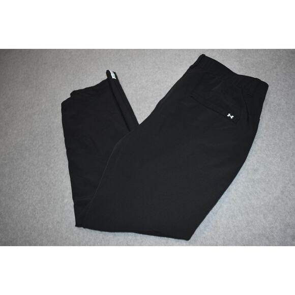 Under Armour Golf Pants Mens Size 38 x 32 Performance Polyester Blend Black FLAT - Picture 1 of 7